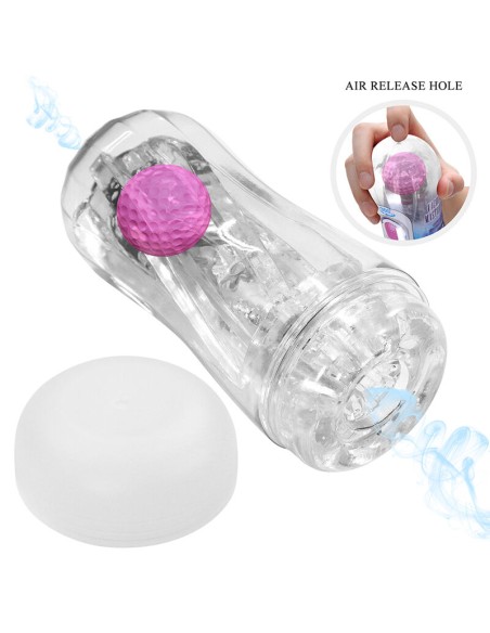 PRETTY LOVE MASTURBADOR CUP 360Aº TEXTURIZADO TRANSPARENTE